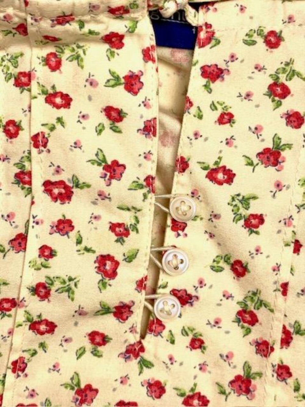 Vtg Y2K 2003 Genuine Kids from OshKosh Girls 4T Floral Ruffle Blouse Top NWT